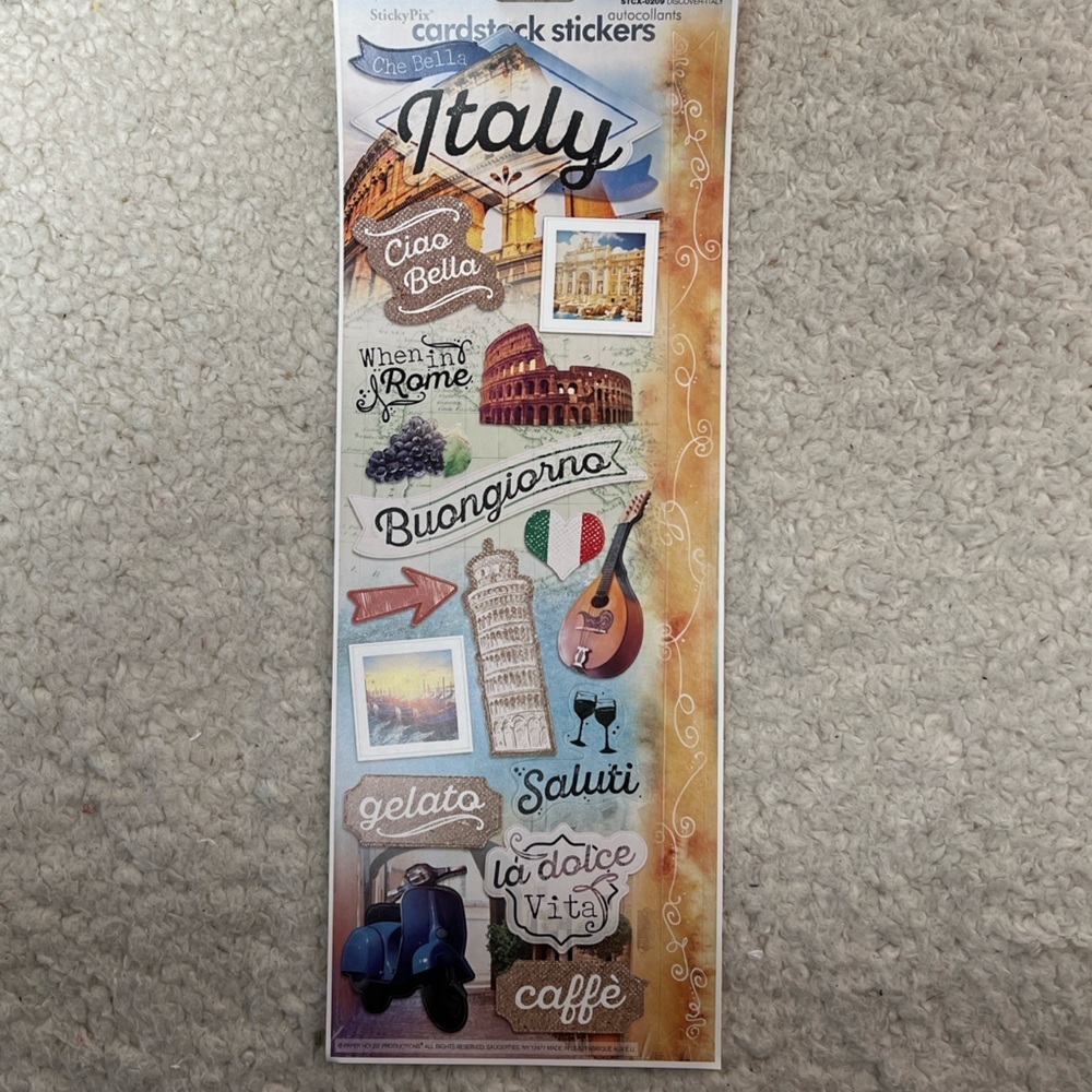 Paper House Travel Themed Cardstock Stickers Bundle of 10 Int'l Cities - Picture 6 of 11